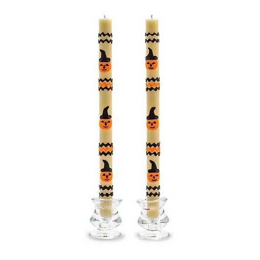 Jack O' Lantern Dinner Candles Set of 2