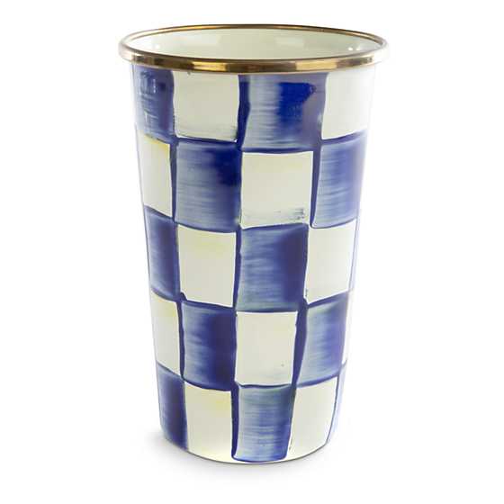 Royal Check Enamel Tumbler - 20 Ounce