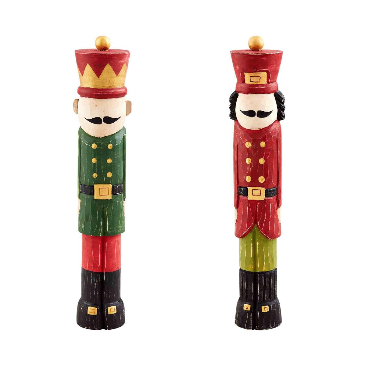 Red Wood Nutcracker Sitter