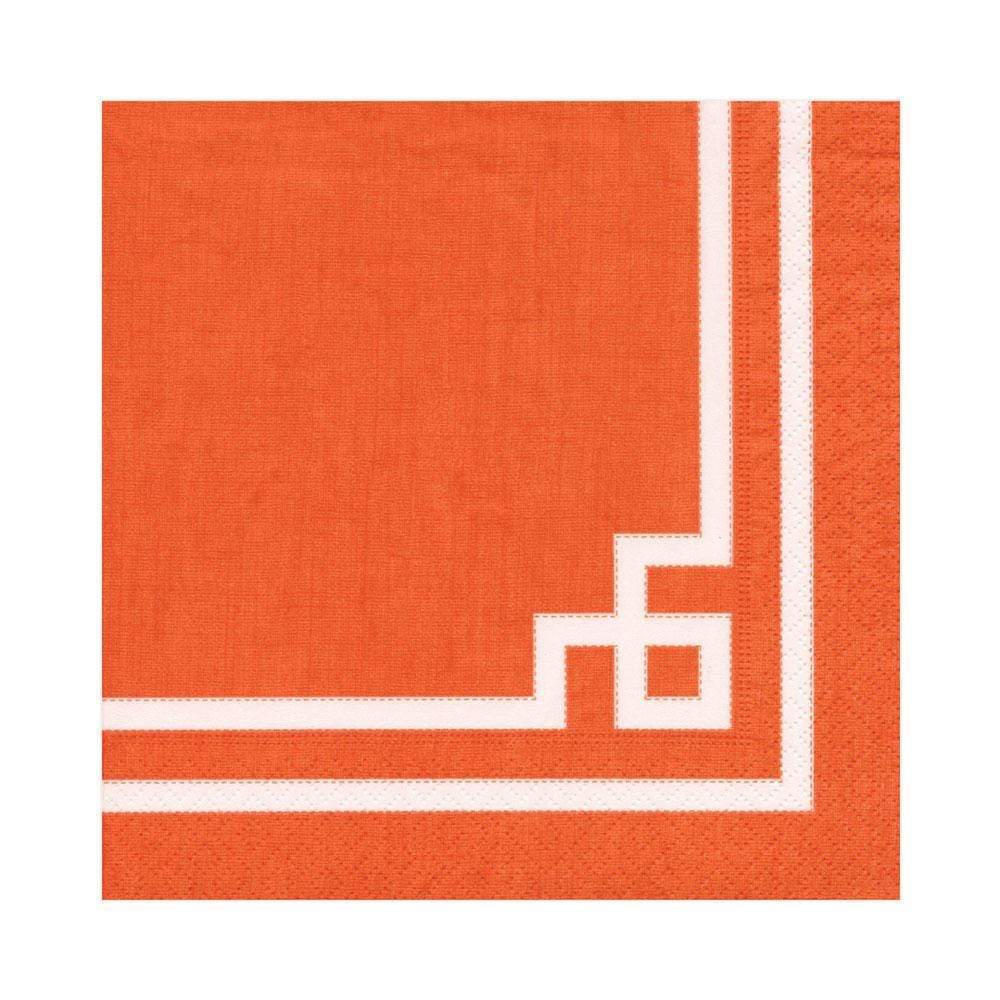 Rive Gauche Paper Luncheon Napkins, Orange - 20 Per Package
