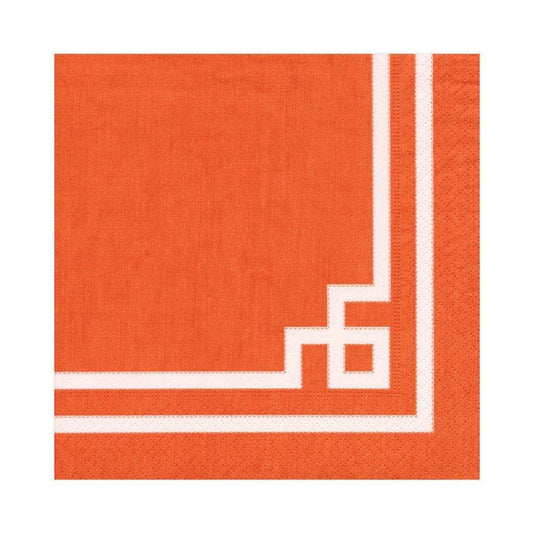 Rive Gauche Paper Luncheon Napkins, Orange - 20 Per Package