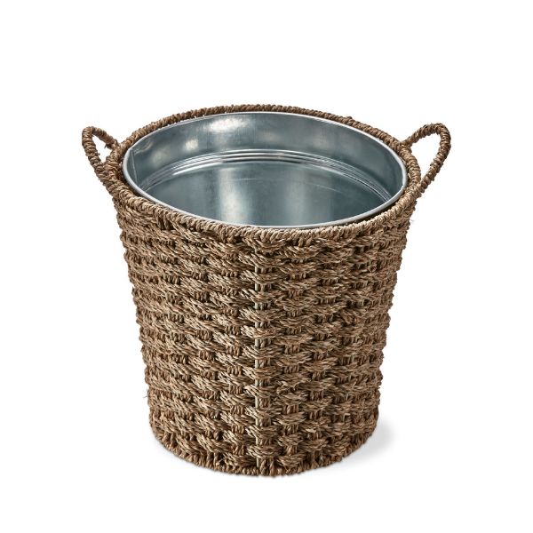 Seagrass Basketweave Icebucket - Natural