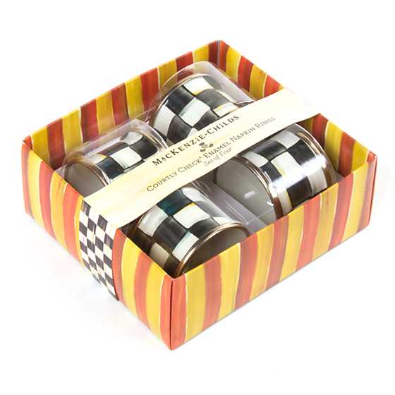 Courtly Check Napkin Rings - Thumbnail 3