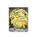 Happy Halloween Full Moon Greeting Card