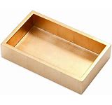 Lacquer Guest Towel Napkin Holder - Gold