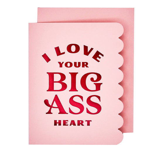 Big Ass Heart Love Card