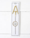 Big Golden Sparkler Wand Letter, A