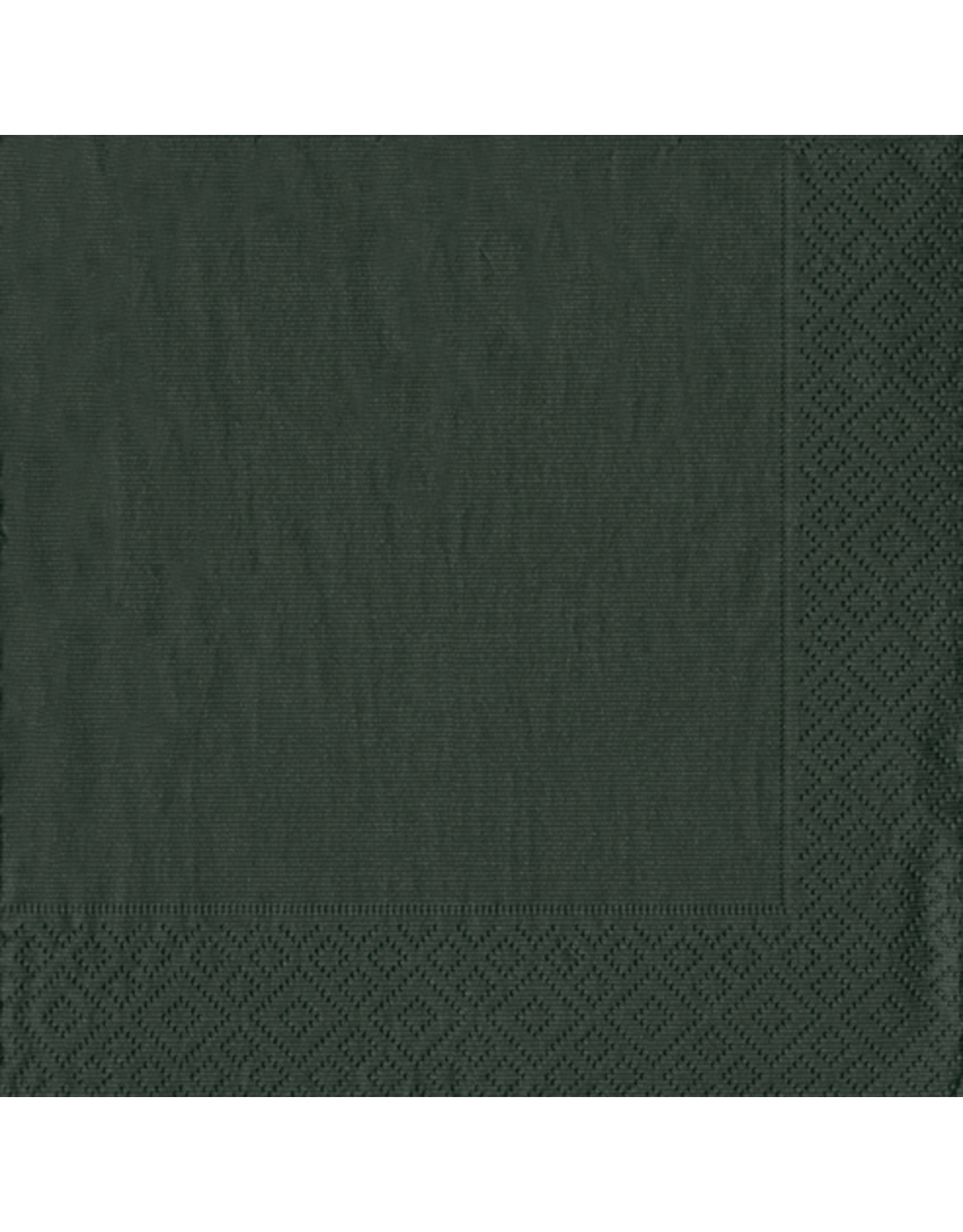 Grosgrain Black Paper Cocktail Napkins - 20 Per Package
