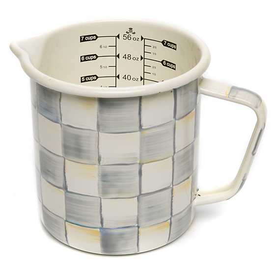 Sterling Check Enamel 7 Cup Measuring Cup