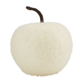 Cream Felted Wool Apple