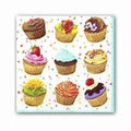 Cupcakes Cocktail Napkins - 20 Per Package