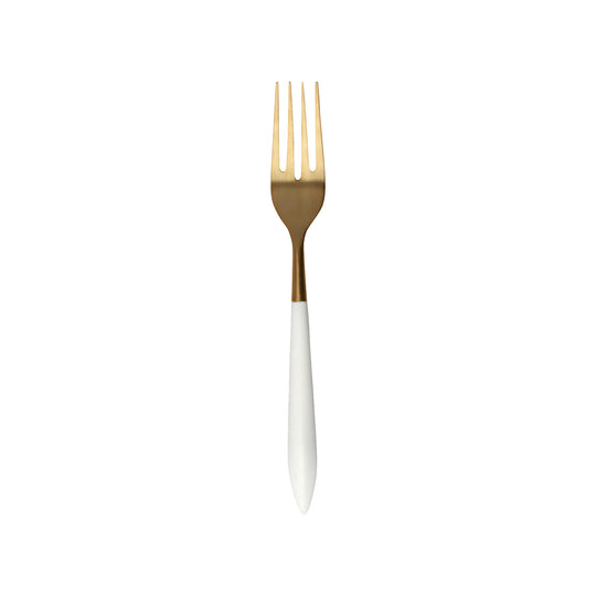 Ares Oro & White Serving Fork