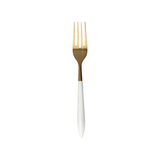 Ares Oro & White Serving Fork