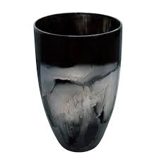 Glass Vase Black 16"