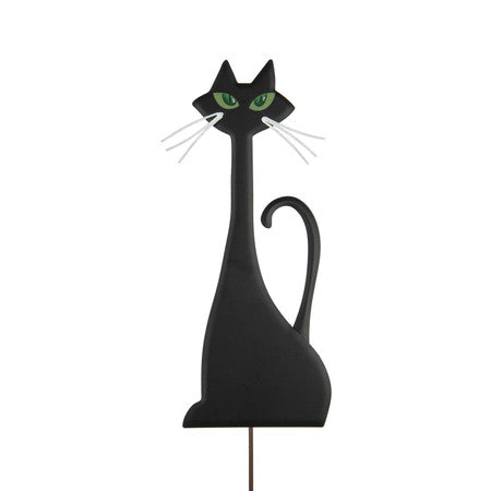 Tall Black Cat Small