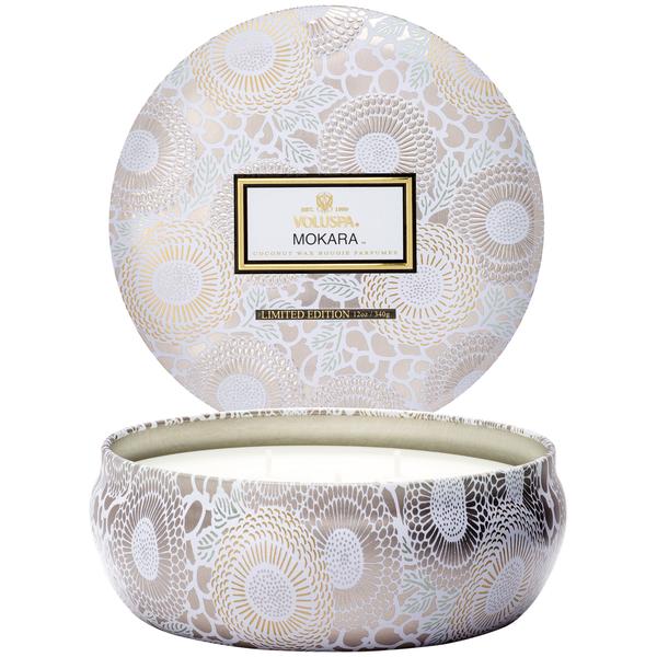 Mokara 3 Wick Tin Candle