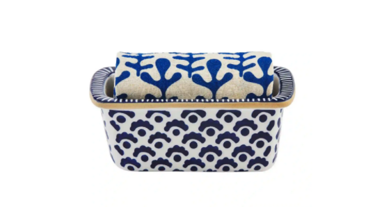 Blue Indigo Mini Loaf Dish Set