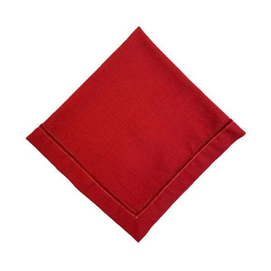 Velvet Trim Ruby Napkin