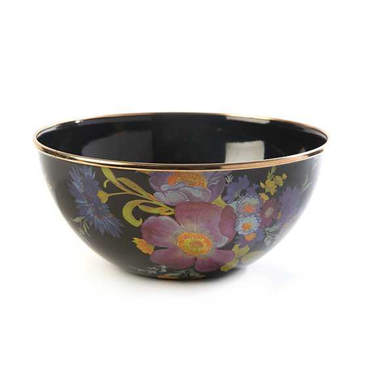 Flower Market Small Everyday Bowl - Black