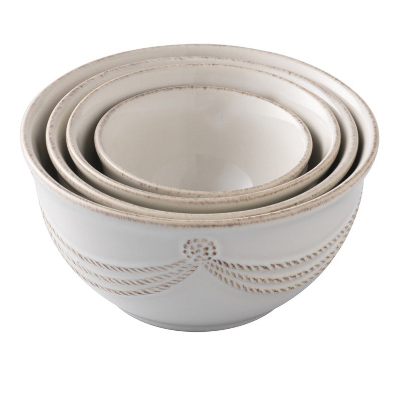 Berry & Thread Prep Bowl Set - Whitewash