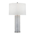 Spiked Table Lamp, Silver Resin 31"