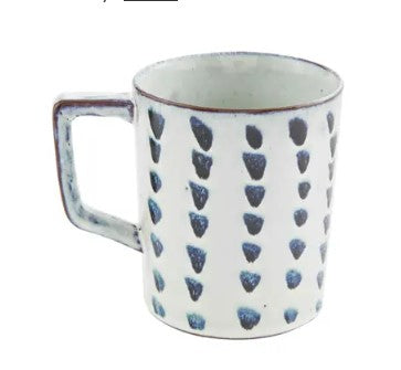 All Over Dot Black Mug