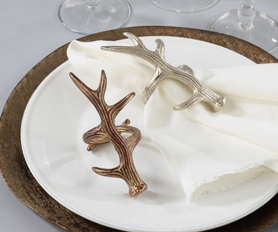 Antler Napkin Ring - Brown