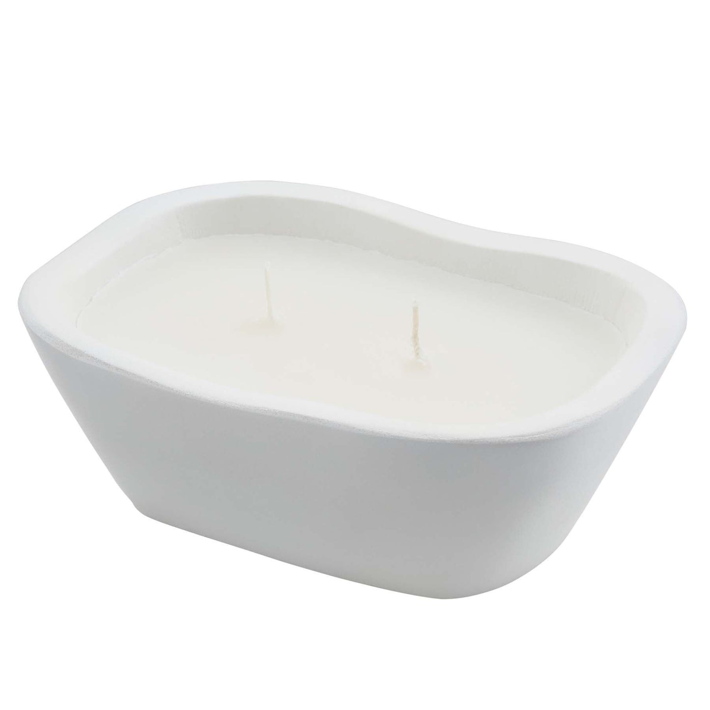 Small White Dough Bowl Candle