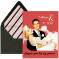 Wedding Couple To Have and To Hold Wedding Card