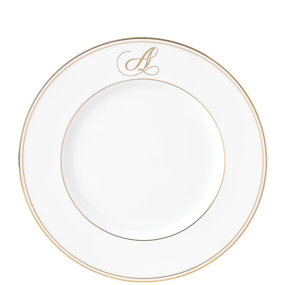 M Monogrammed Script Accent Plate