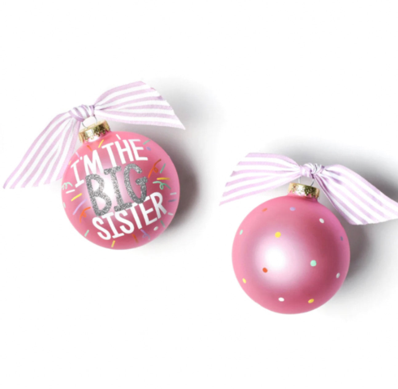 Big Sister Popper Glass Ornament