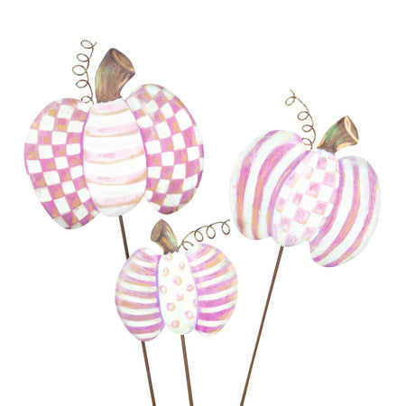 Small Pink Patterned Pumpkin