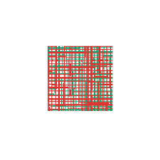 Papersoft Napkins Green & Plaid Cocktail Napkins