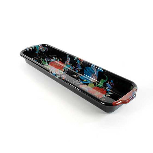 Flower Market Baguette Dish - Black