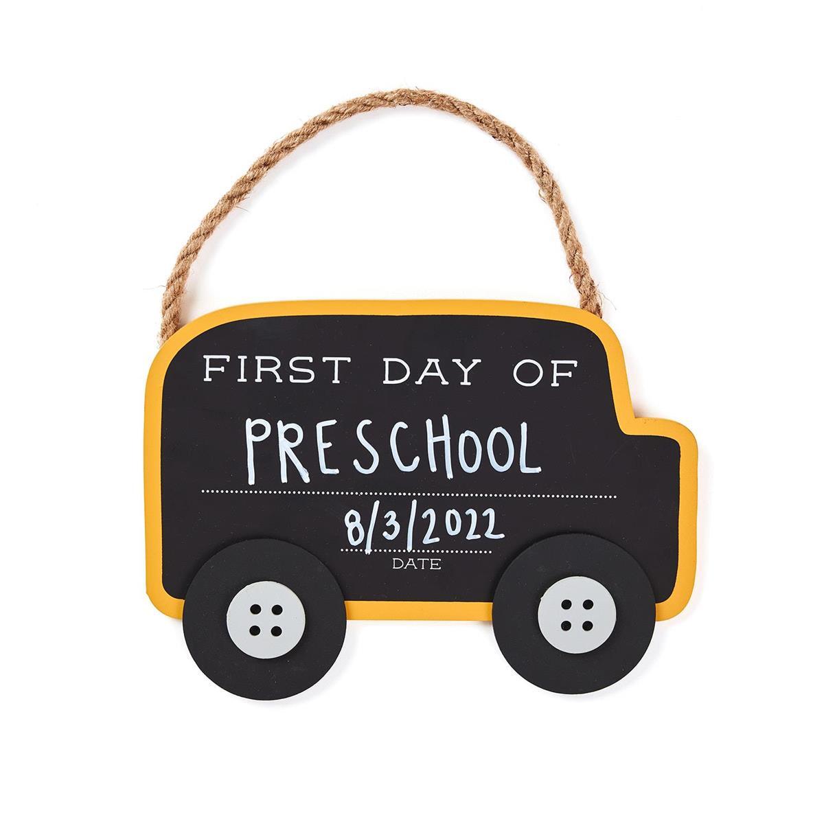 School Bus Chalkboard Sign