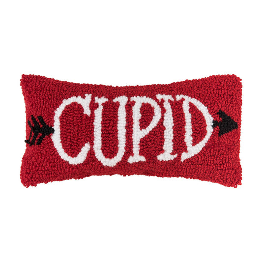 6" x 12" Cupid Hooked Pillow