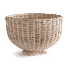 Charleston Rattan Footed Bowl