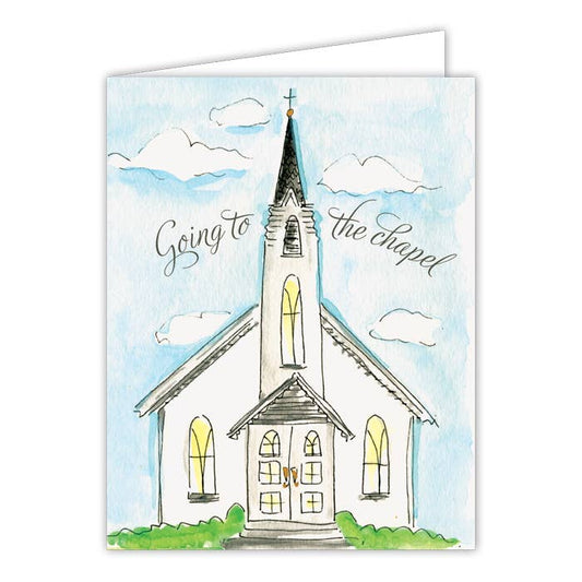 Going to the Chapel Church Small Folded Greeting Card