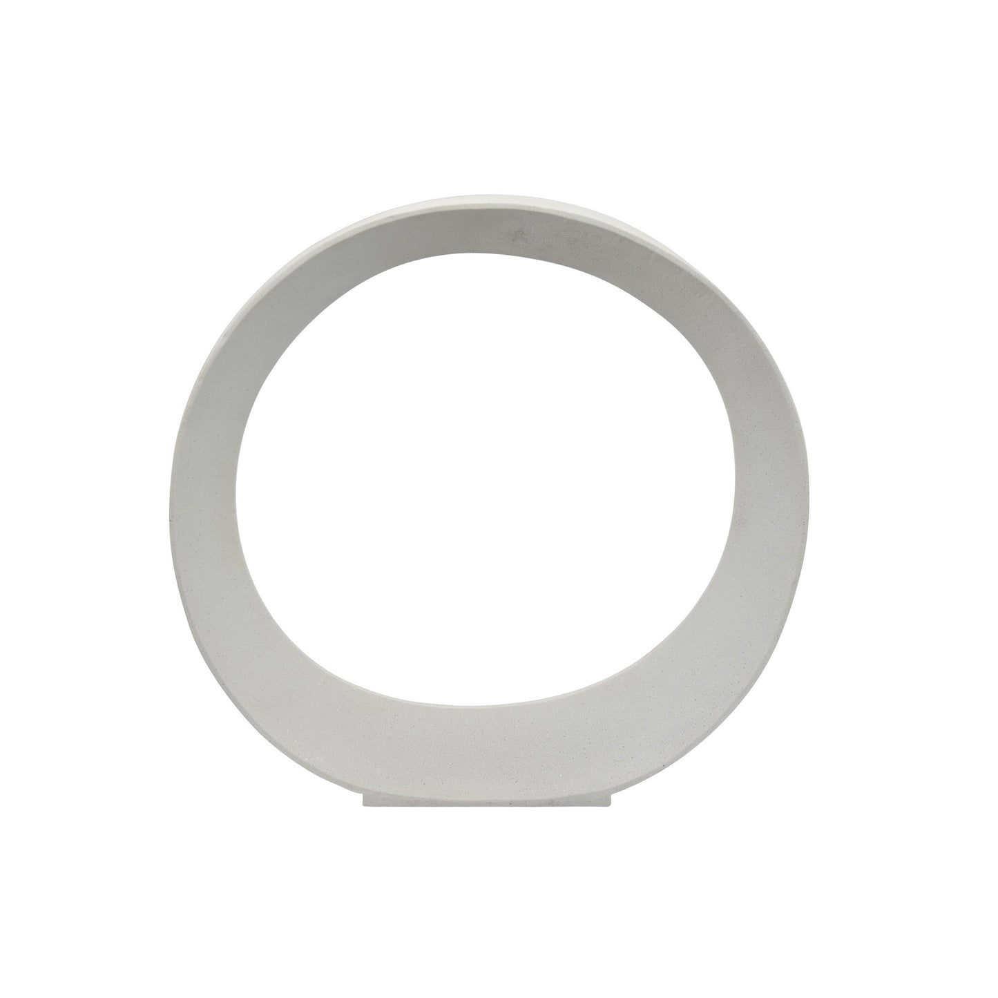 White Circle Table Top Decor