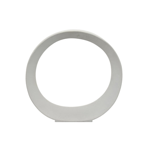 White Circle Table Top Decor