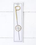 Big Golden Sparkler Wand Letter, P