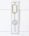 Big Golden Sparkler Wand Letter, D
