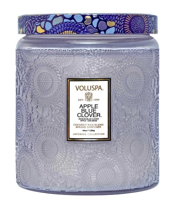 Apple Blue Clover Luxe Jar