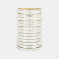 Champagne Glass, 9"H, Scallop Vase, Champagne
