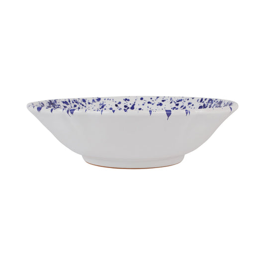 Amalfitana Cobalt Splatter Serving Bowl