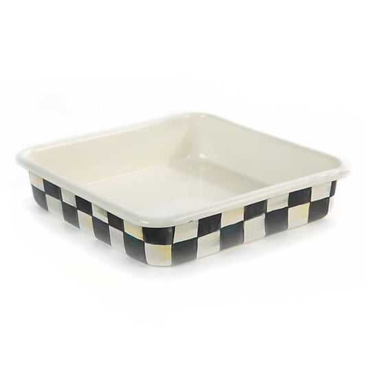 Courtly Check Enamel Baking Pan - 8"