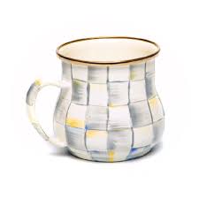 Sterling Check Enamel Mug