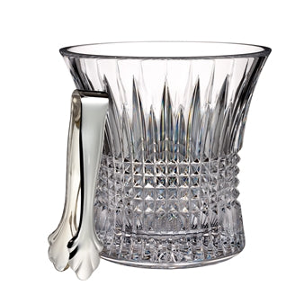 Lismore Diamond Ice Bucket With Tongs