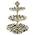 Courtly Check Ceramic Three Tier Sweet Stand