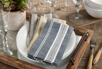 Striped Napkin Blue